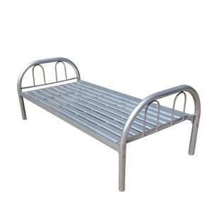 China Simple Worker Small Single Metal Bed Frame Stable Load Bearing Mildew Proof factory