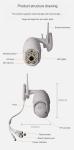 Smart Life APP Outdoor 1080P Security Waterproof Wi-Fi CCTV Camera Powered by