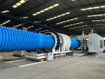 OD2000 Large Size Plastic Corrugated Pipe Extrusion Line For Drainage, Sewage,