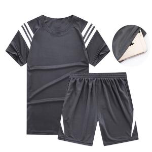 China Custom Print Plain Blank Sublimation Running Wear / 100% Polyester Sport Gym Run Suit For Men And Women factory