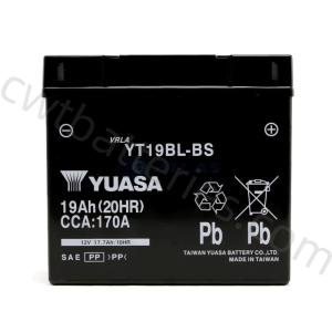 China Powersport Yuasa YT19BL-BS Motorcycle Gel Motorcycle Battery AGM Replacement 12V 17.7Ah factory