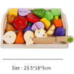 Montessori Kitchen Pretend Toy For Children Cutting Fruit Vegeta