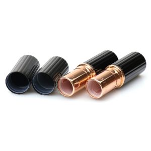 OEM ABS Round Gold Wine Red Black Empty Lipstick Tube 20g