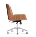Bedroom Lobby Hotel Desk Chairs 0.225CBM 360 Deg Mid Back Leather Upholstery