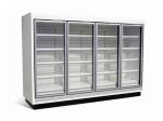 Customized Multideck 2 Glass Doors Display Refrigerated Cabinet with Frameless