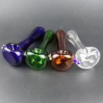 Durable Hand Blown Glass Pipe , Glass Water Bubblers For Smoking