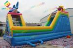 Waterproof Inflatable Obstacle Castle Water Slide Park Customized Logo Painting