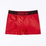 Men'S Printed Letter Underpants Mid Rise Boxer Shorts Nylon Brief Polyester