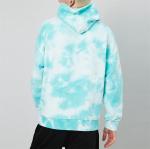 Acid Wash Mens Oversized Pullover Hoodie Custom 100% Cotton Terry Tie Dye