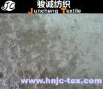 Burnish Surface Ice Bloom Velvet Fabric for Curtain and Upholstery to Mid East /