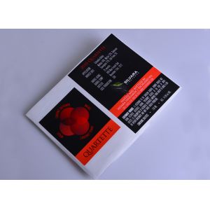 Custom cmyk glossy varnishing spot UV wine bottle packaging sheet roll labels