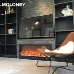 1000mm Electric Wood Burning Fireplace Wall Insert Remote Control