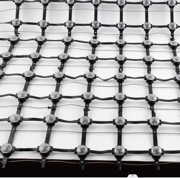 Outdoor Programmable LED Mesh Curtain DMX512 Control For Building Media