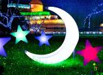 Crescent Moon Star Landscape Lamp Lawn Grass Courtyard Beautiful Decoration