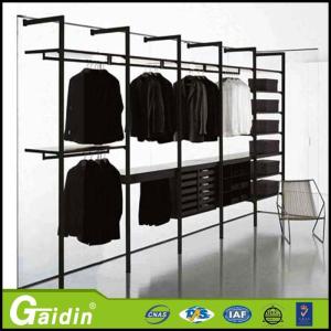 China Aluminum accessories wooden shelves l shape customized sizes walk in closet for sale factory