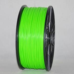 China 1.26kg /Piece 1.75mm 3D printer PLA filaments, Fluorescein GREEN 3d printing material factory
