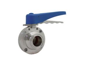 China TP316L 2 Inch Sanitary Butterfly Valves With Forged Material Disk factory