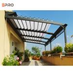 Rainproof Modern Aluminum Pergola Patio Gazebo Free Standing Remote Control