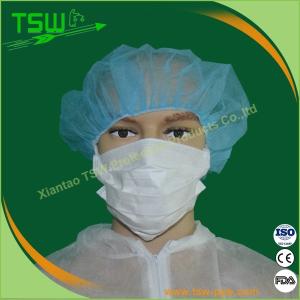 China Round Non Woven Medical Bouffant Cap For Hospital factory