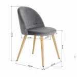 Velvet Accent Chair Stackable Conference Chairs , Upholstered Side Chair Guest