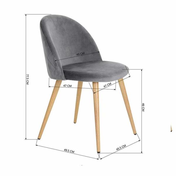 Velvet Accent Chair Stackable Conference Chairs , Upholstered Side Chair Guest