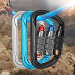 30KN Aluminum Screw Carabiner Hook Professional Climbing Accessory