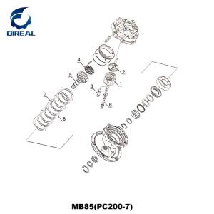 China PC200-7 MB85 Excavator Swing Motor Parts factory