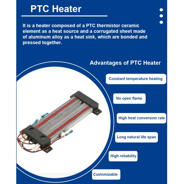 Compact Space Affordable Energy Efficient Rapid Heating Electric PTC Air Heater