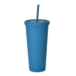 RTS 24oz AS/PS Material Custom Printed Plastic Tumblers Reusable Double Wall