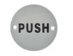 Stainless Steel Personalized Magnetic Door Toilet Braille Sign