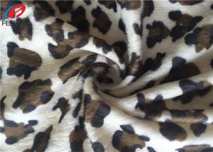 China Animal Printed Velboa Fabric Polyester Velvet Fabric For Upholstery factory