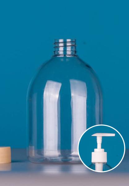 530ML Plastic Lotion Bottles with Pumps, Leak Proof, BPA Free for Shampoo Body