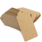 Professional Custom Clothing Labels Brown Kraft Paper Clothing Hang Tags