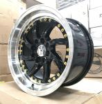 15 Inch 4 Hole Customized Size Car Alloy Wheels , Alloy Automotive Rims Wheels