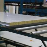 1150mm Width Rock Wool Prefab Sandwich Panel for Apartment