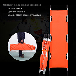 Aluminum Alloy Lightweight Foldable Stretcher CE Standard Folding Medical Stretcher