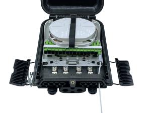 China Outdoor NAP FTTH Caja De Distribucion de 16, con PLC 1X16 Fiber Optic Splitter Box factory