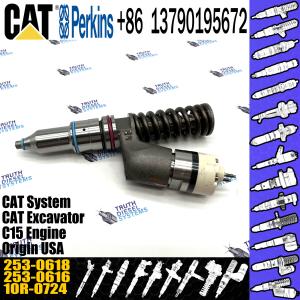 China Excavator Accessories Caterpillar Fuel Injector 2530618 Diesel Motor Parts factory