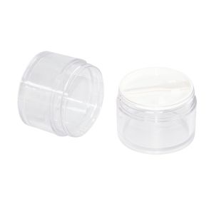 100g PET PCR Material Cosmetic Cream Jars With Digging Spoon Spatula