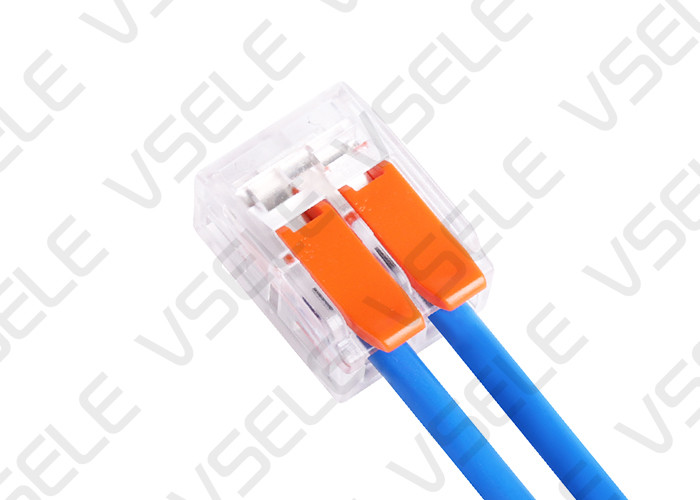 Orange Handle 40A Wire Junction Connector Fast Wiring 15.6x21.5x11.2mm