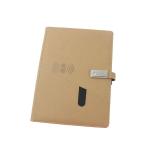 Usb Vintage Pu Leather Traveled Powerbank Wireless Charging Notebook Luxury
