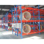 Blue/Grey/Yellow Warehouse Storage Tire Racks Industrial Design