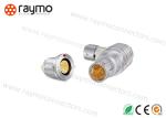IP68 Waterproof Metal Connector, 90° angle elbow plug black-chrome plated
