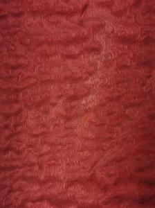 China Sapelle Pommele Red Dyed Wood Veneer 10CM Width For Interior Design factory