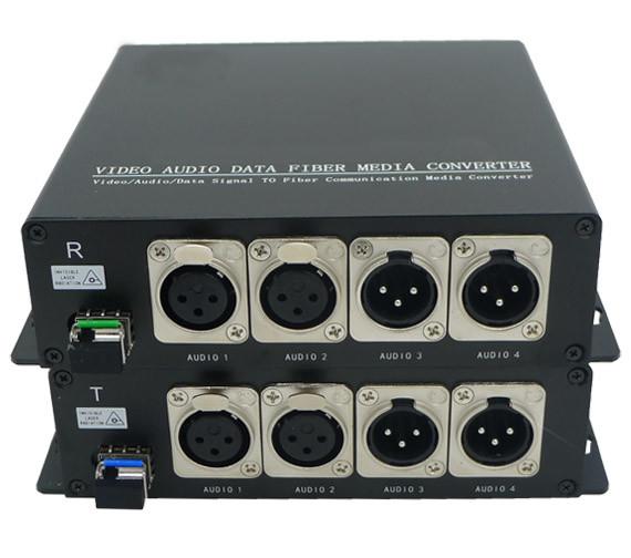 XLR Balance Bidirectional Audio Over Fiber