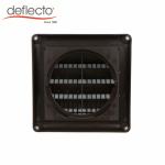 Brown Plastic Register Vents 4 Inch AC Anti UV Plastic Wall Vent With Fixed