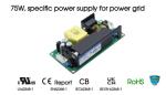 75W 12V AC DC Open Frame Power Supply 115VAC Single Output