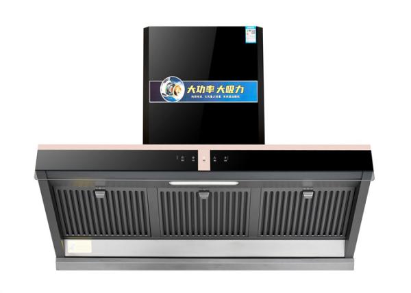 Touch Panel Electric Range Hood With 40m3/min Suction 3 Speed Levels Commercial
