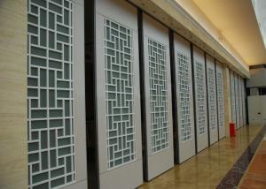 China Interior Suspended Sliding Glass Folding Partition 4 Standard / Parking Track Systems factory