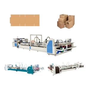 Auto Stacker Steel Frame Box Folder Gluer Machine Large Capacity